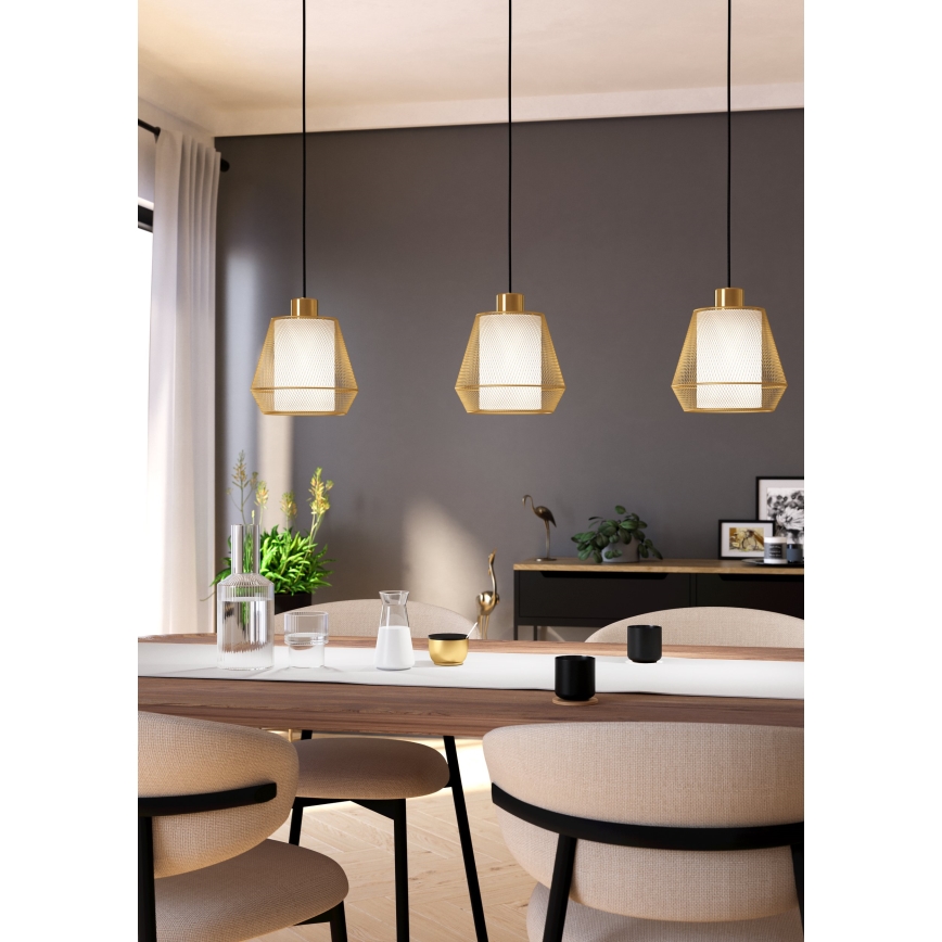 Eglo - Κρεμαστό φωτιστικό οροφής 3xE27/40W/230V