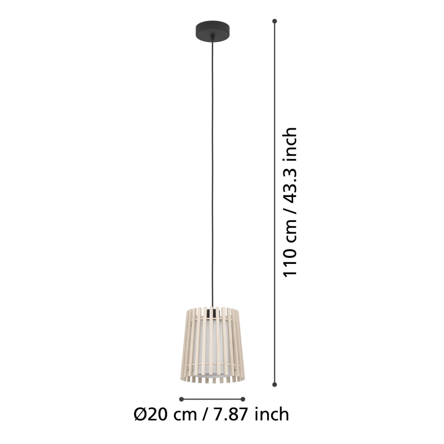 Eglo - Κρεμαστό φωτιστικό οροφής 1xE27/25W/230V