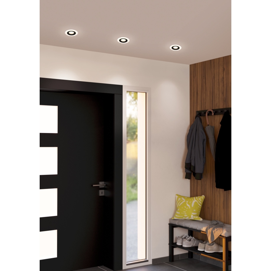 Eglo - ΣΕΤ 3x Κρεμαστό φωτιστικό οροφής LED 3xLED/4,8W/230V μαύρο