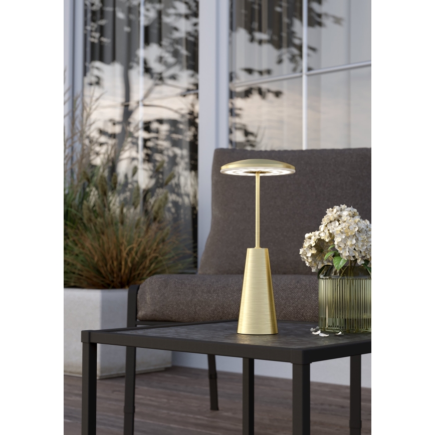 Eglo - LED Dimming αφής Εξωτερικού χώρου φωτιστικό LED/2,8W/5V 2400K/3000K/4000K 5200 mAh IP54 χρυσό