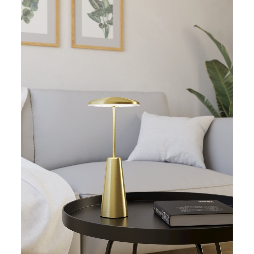 Eglo - LED Dimming αφής Εξωτερικού χώρου φωτιστικό LED/2,8W/5V 2400K/3000K/4000K 5200 mAh IP54 χρυσό