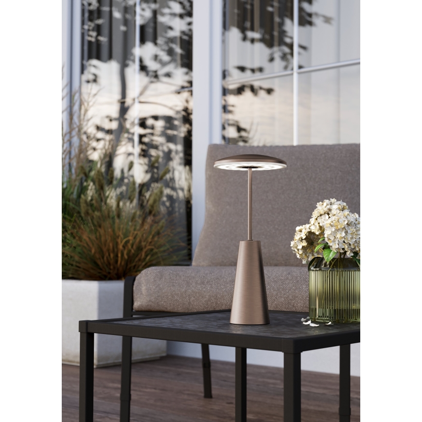 Eglo - LED Dimming αφής Εξωτερικού χώρου φωτιστικό LED/2,8W/5V 2400K/3000K/4000K 5200 mAh IP54 μπεζ