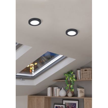 Eglo - Κρεμαστό φωτιστικό οροφής LED LED/5,5W/230V 3000K μαύρο