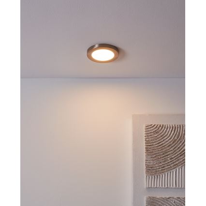Eglo - χωνευτό φωτιστικό LED/5,5W/230V 3000K ματ χρώμιο διάμ. 11,7 εκ.