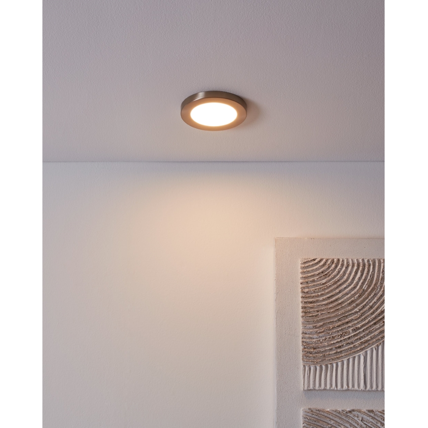 Eglo - Χωνευτό Φωτιστικό LED LED/5,5W/230V 3000K ματ χρώμιο