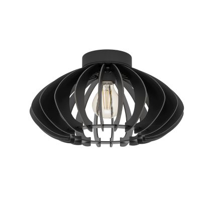 Eglo - Φωτιστικό οροφής 1xE27/40W/230V διάμετρος 38 cm μαύρο