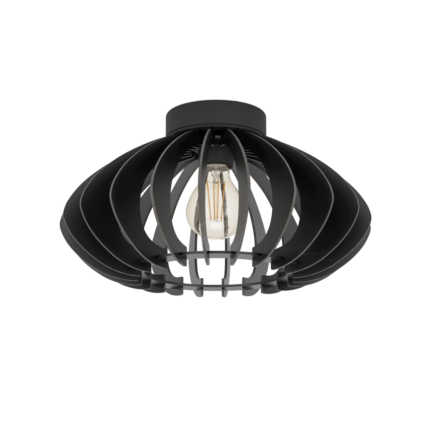 Eglo - Φωτιστικό οροφής 1xE27/40W/230V διάμετρος 38 cm μαύρο