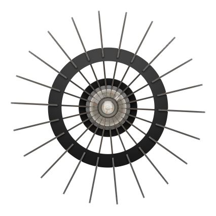 Eglo - Φωτιστικό οροφής 1xE27/40W/230V διάμετρος 38 cm μαύρο