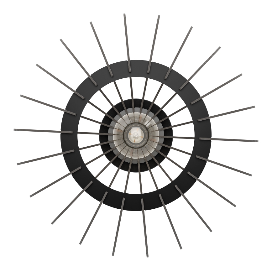 Eglo - Φωτιστικό οροφής 1xE27/40W/230V διάμετρος 38 cm μαύρο