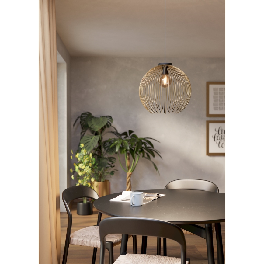 Eglo - Κρεμαστό φωτιστικό οροφής 1xE27/40W/230V χρυσό