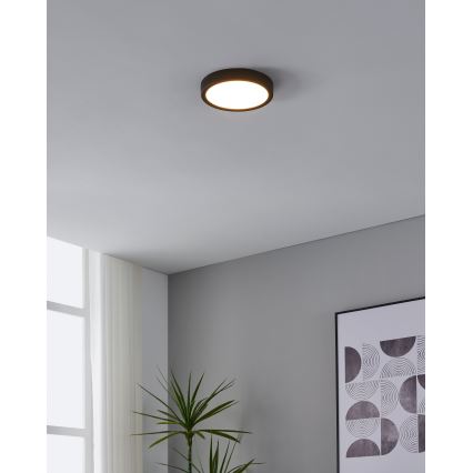 Eglo - Φωτιστικό οροφής LED με αισθητήρα LED/17W/230V 3000K μαύρο