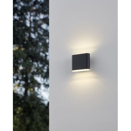 Eglo - Επιτοίχιο φωτιστικό εξωτερικού χώρου LED 2xLED/2,9W/230V 3000K/4000K/6500K IP65