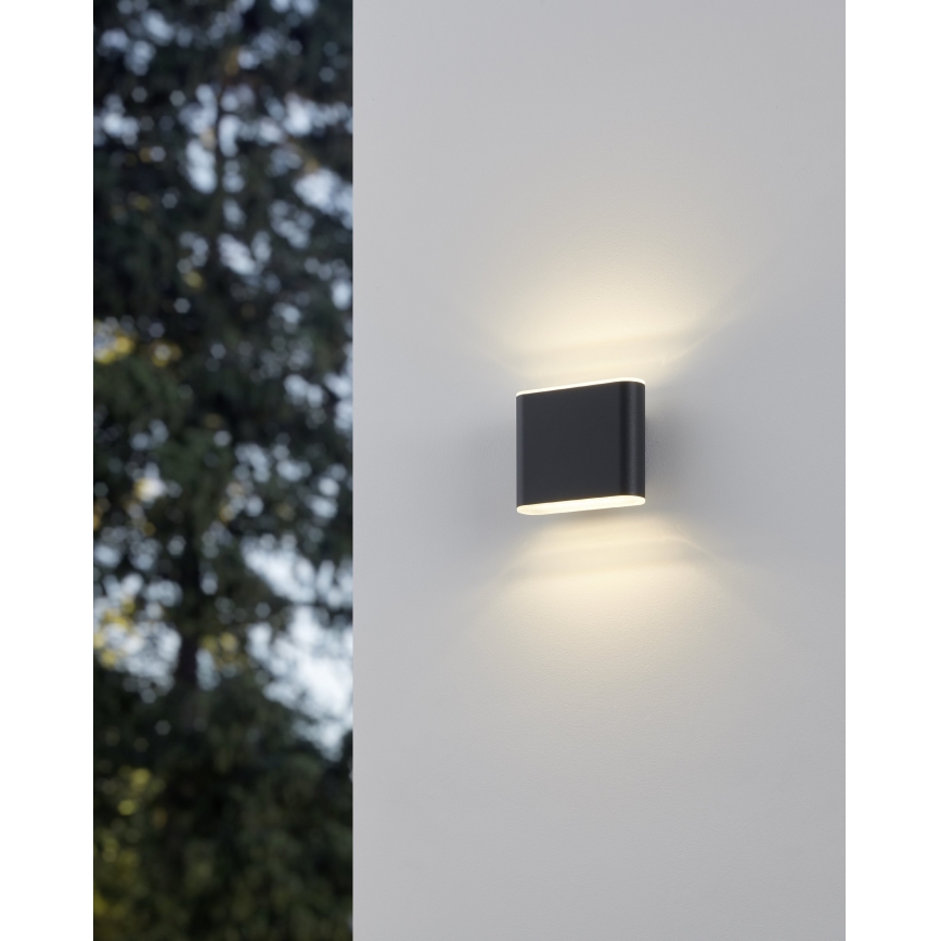 Eglo - Επιτοίχιο φωτιστικό εξωτερικού χώρου LED 2xLED/2,9W/230V 3000K/4000K/6500K IP65