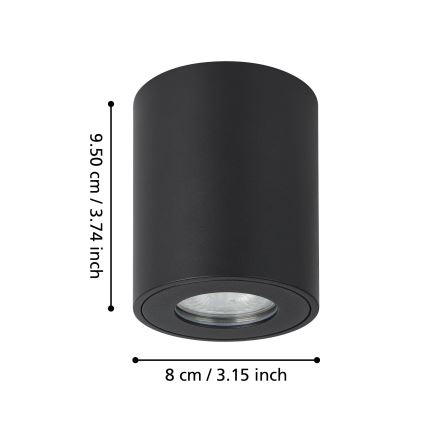 Eglo - Φωτιστικό σποτ εξωτερικού χώρου 1xGU10/5W/230V διάμετρος 8 cm IP44