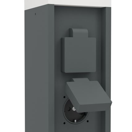 Eglo - Εξωτερικό φωτιστικό με 2 βάσεις λαμπτήρα, 1xE27/25W/230V, IP54, ανθρακί