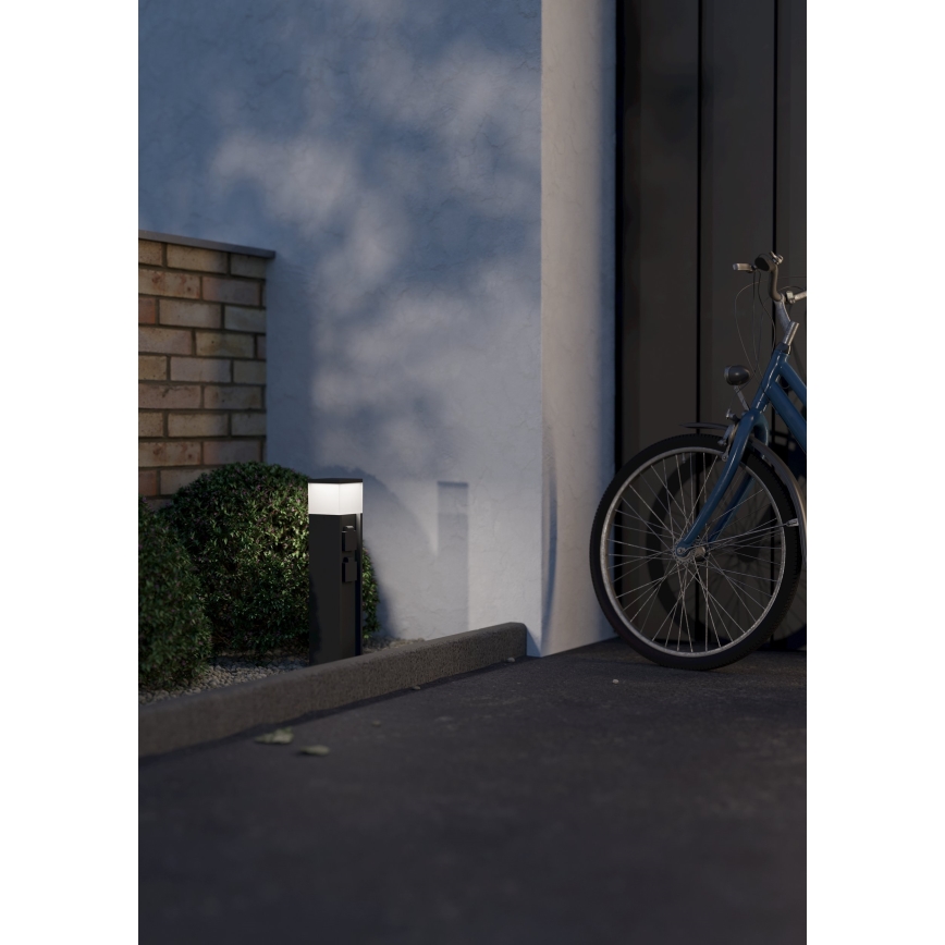 Eglo - Εξωτερικό φωτιστικό με 2 βάσεις λαμπτήρα, 1xE27/25W/230V, IP54, ανθρακί