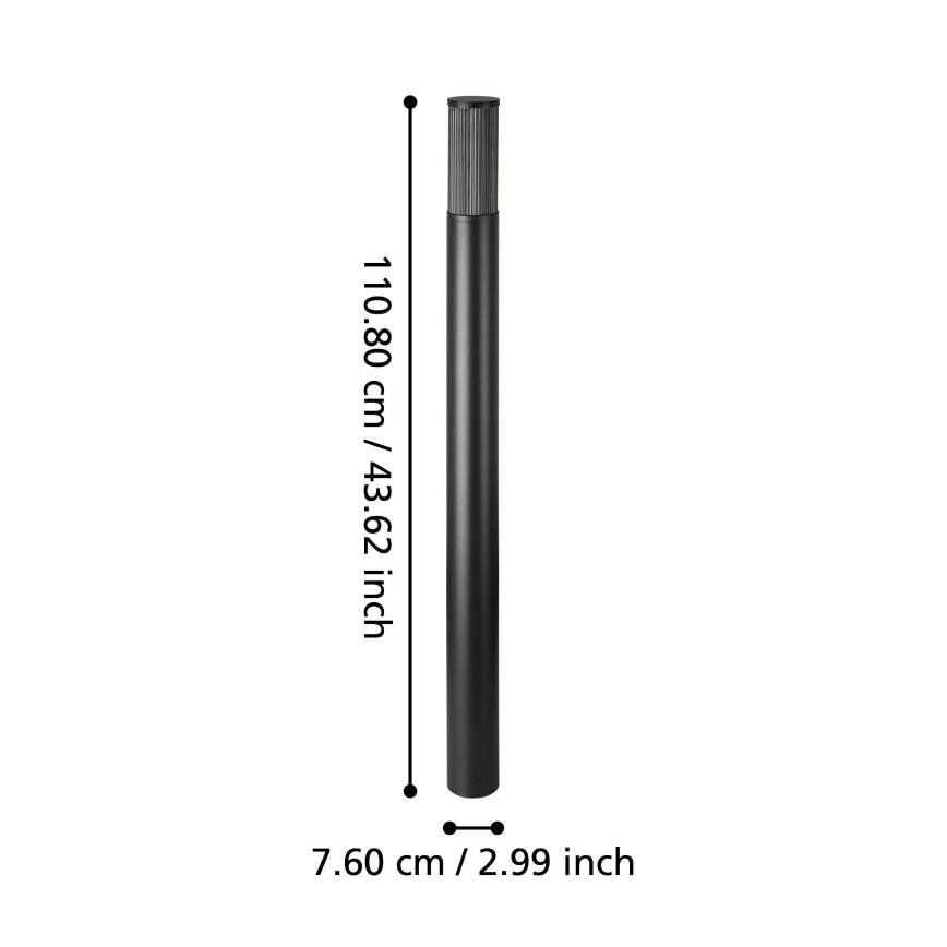 Eglo - Λάμπα εξωτερικού χώρου 1xE27/15W/230V 110 cm IP54