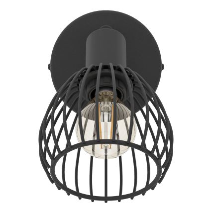 Eglo - Φωτιστικό τοίχου 1xE14/40W/230V μαύρο