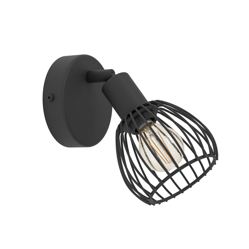Eglo - Φωτιστικό τοίχου 1xE14/40W/230V μαύρο