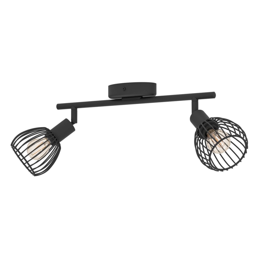Eglo - Φωτιστικό σποτ 2xE14/40W/230V μαύρο