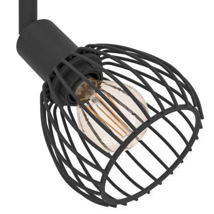 Eglo - Φωτιστικό σποτ 2xE14/40W/230V μαύρο