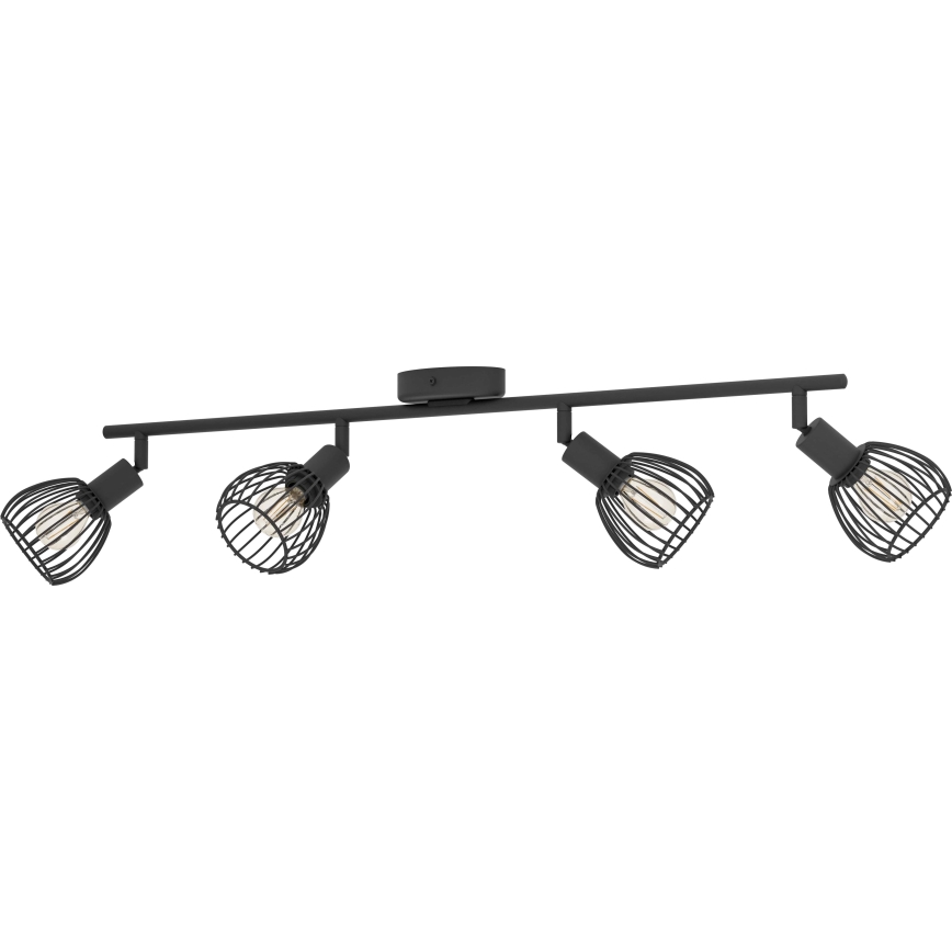 Eglo - Φωτιστικό σποτ 4xE14/40W/230V μαύρο