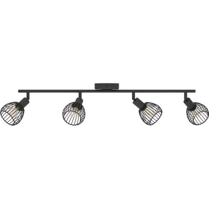 Eglo - Φωτιστικό σποτ 4xE14/40W/230V μαύρο