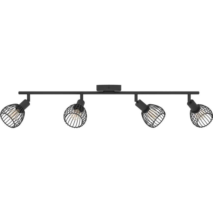 Eglo - Φωτιστικό σποτ 4xE14/40W/230V μαύρο