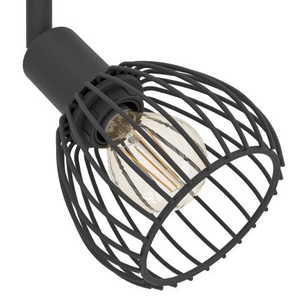 Eglo - Φωτιστικό σποτ 4xE14/40W/230V μαύρο