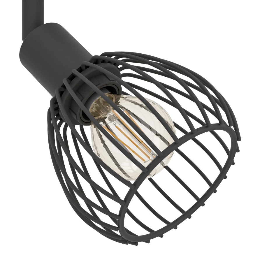 Eglo - Φωτιστικό σποτ 4xE14/40W/230V μαύρο