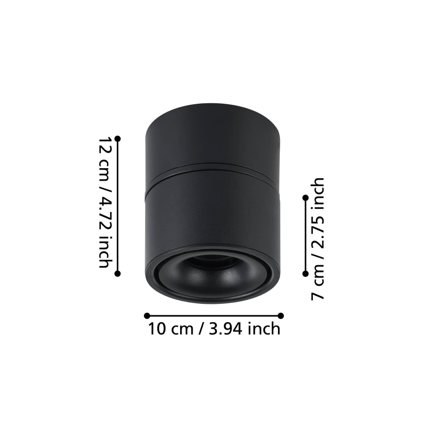 Eglo - LED Σποτ LED/8W/230V 3000K μαύρο