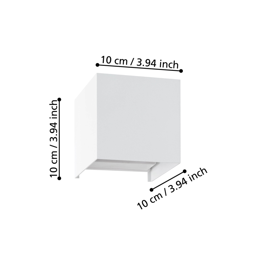 Eglo - Φωτιστικό τοίχου LED 2xLED/1,5W/230V 3000K λευκό