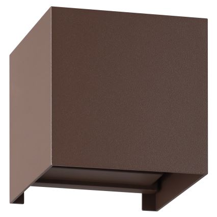 Eglo - Επιτοίχιο φωτιστικό εξωτερικού χώρου LED 2xLED/2,8W/230V IP54 καφέ