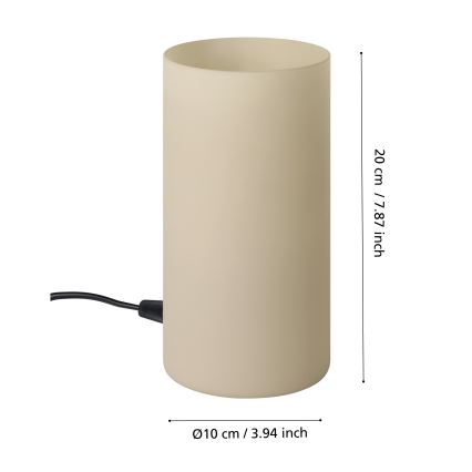 Eglo - Επιτραπέζιο φωτιστικό 1xE14/60W/230V μπεζ