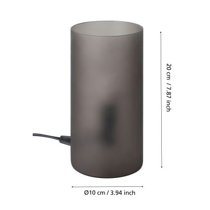 Eglo - Eπιτραπέζιο φωτιστικό 1xE14/40W/230V μαύρο