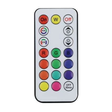 Eglo - LED RGBW Ρυθμιζόμενη ηλιακή λάμπα LED/3W/4,5V IP44 μαύρη + τηλεχειριστήριο