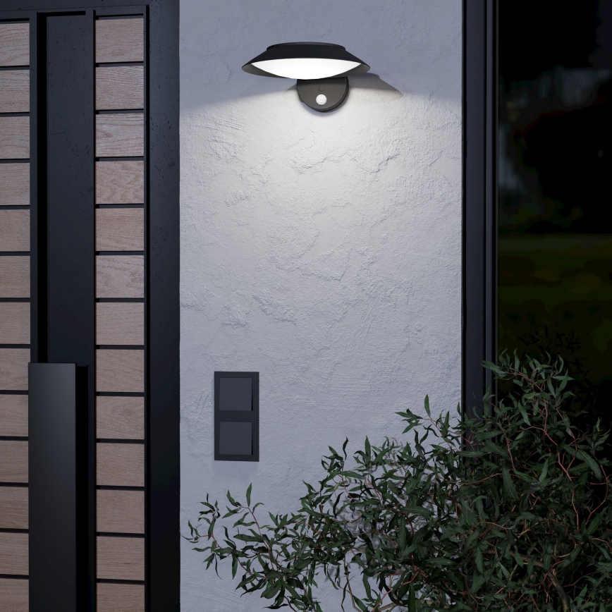 Eglo - Ηλιακό φωτιστικό τοίχου LED με αισθητήρα LED/7W/3,7V IP44
