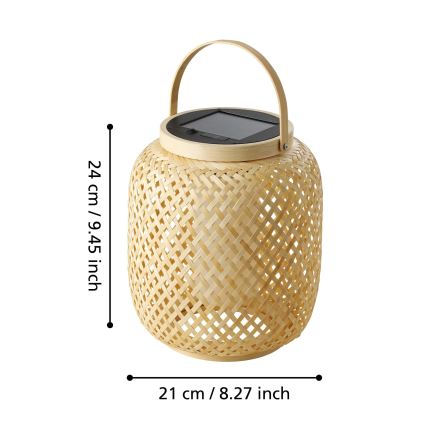 Eglo - LED Ηλιακό Επιτραπέζιο φωτιστικό LED/3,3W/3,7V 1800 mAh IP44