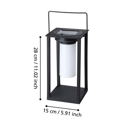 Eglo - LED Ηλιακό Επιτραπέζιο φωτιστικό LED/3,3W/3,7V IP44