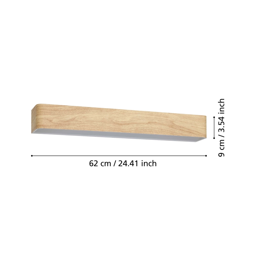 Eglo - Φωτιστικό τοίχου μπάνιου LED LED/26,5W/230V 3000K IP44 μπεζ