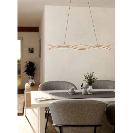 Eglo - Κρεμαστό φωτιστικό LED με σύρμα LED/35W/230V μπεζ