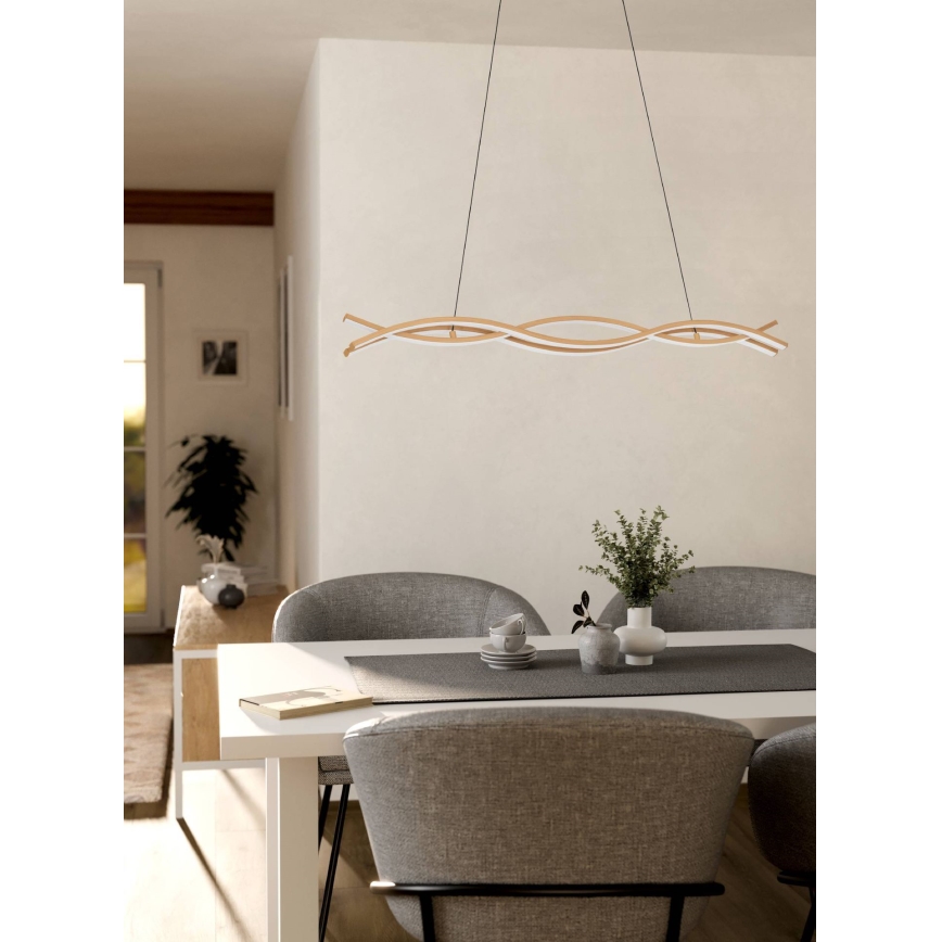 Eglo - Κρεμαστό φωτιστικό LED με σύρμα LED/35W/230V μπεζ