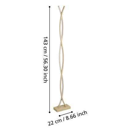 Eglo - Επιδαπέδιο φωτιστικό LED/36W/230V χρυσό