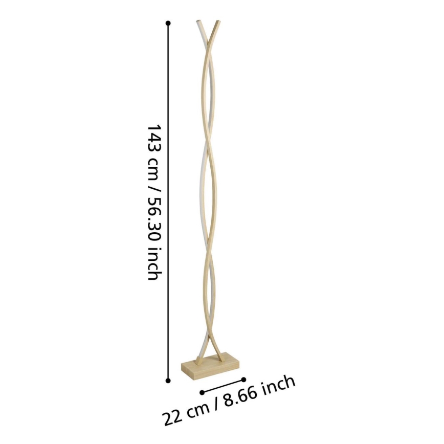 Eglo - Επιδαπέδιο φωτιστικό LED/36W/230V χρυσό