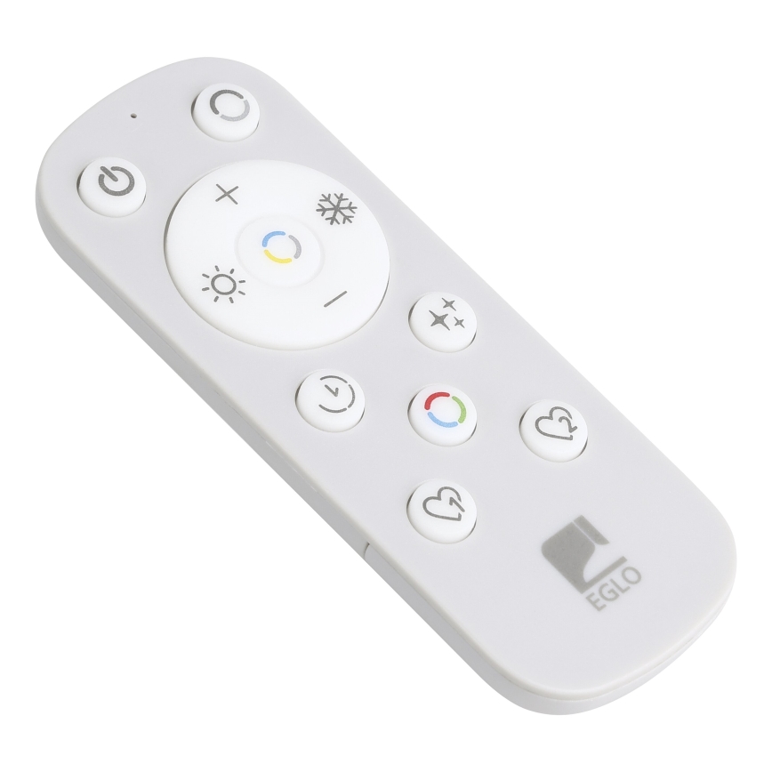 Eglo - LED RGBW Dimmable φωτιστικό οροφής LED/17W/230V 2700-6500K μαύρο + τηλεχειριστήριο