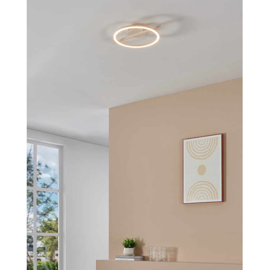 Eglo - LED RGBW Dimmable φωτιστικό οροφής LED/17W/230V 2700-6500K λευκό + τηλεχειριστήριο