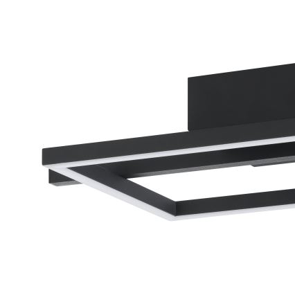 Eglo - LED RGBW Dimmable φωτιστικό οροφής LED/17W/230V 2700-6500K μαύρο + τηλεχειριστήριο