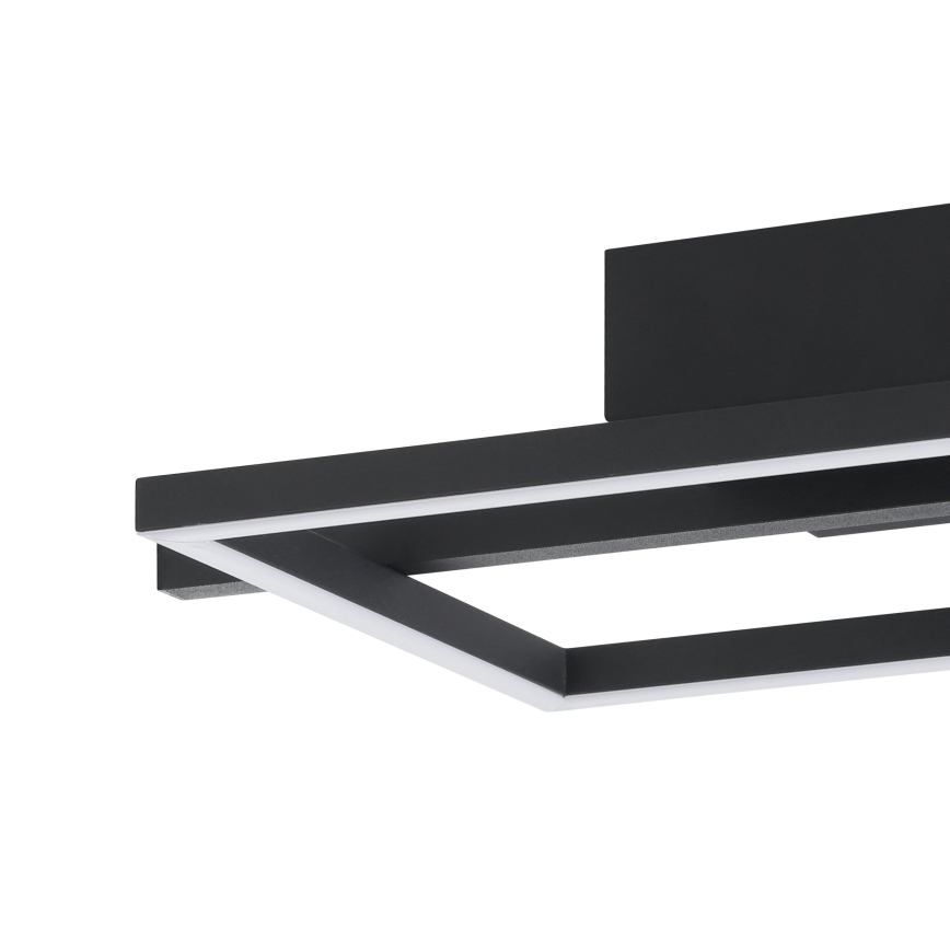 Eglo - LED RGBW Dimmable φωτιστικό οροφής LED/17W/230V 2700-6500K μαύρο + τηλεχειριστήριο