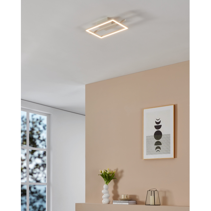 Eglo - LED RGBW Dimmable φωτιστικό οροφής LED/17W/230V 2700-6500K λευκό + τηλεχειριστήριο