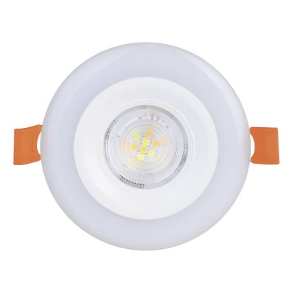 Eglo - Σετ 3x LED RGBW, ρυθμιζόμενο εντοιχισμένο φωτιστικό οροφής για μπάνιο, LED/3,8W/230V 2700-6500K IP44 + τηλεχειριστήριο